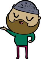 cartoon man with beard png