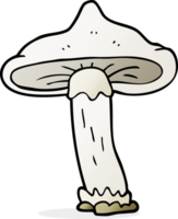 Hand gezeichnet Karikatur Pilz png