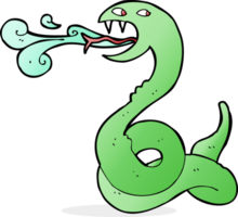 serpiente sibilante de dibujos animados png