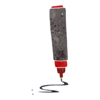 hand drawn retro cartoon pen png