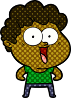 hombre feliz de dibujos animados png