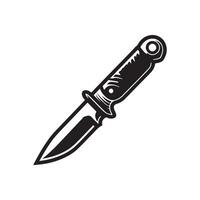 knife silhouette illustration design vector