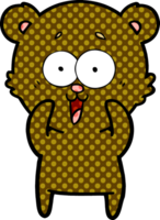 dibujos animados de oso de peluche riendo png