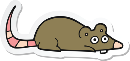 autocollant d'une souris de dessin animé png