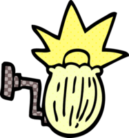 cartoon doodle house light png