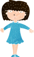 cartoon surprised woman png