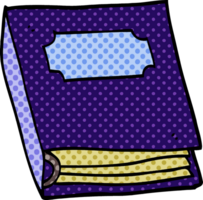 dessin animé doodle livre violet png