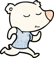 happy cartoon polar bear png