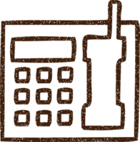 Telephone Charcoal Drawing png