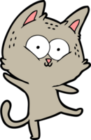 Cartoon-Katze tanzt png