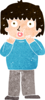 Cartoon besorgter Junge png