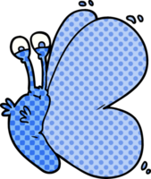 lustiger Cartoon-Schmetterling png