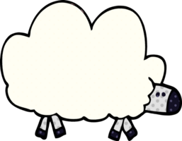 cartoon doodle van een schaap png