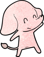 éléphant de dessin animé mignon png