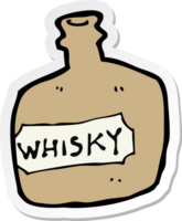 sticker of a cartoon whisky jar png