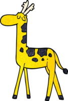 tekenfilm tekening wandelen giraffe png