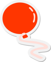 tekenfilm ballon drijvend sticker png