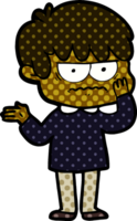 annoyed cartoon boy png