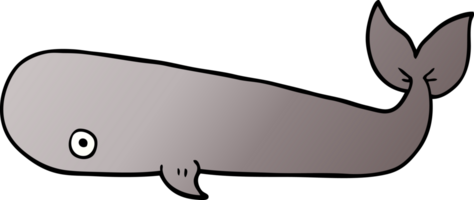 cartoon doodle whale png