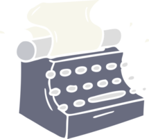 hand drawn cartoon doodle of old school typewriter png