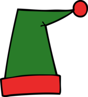 cartoon doodle elf hat png