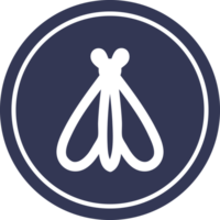 flygande insekt cirkulär ikon symbol png