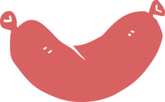 cartoon doodle sausage png