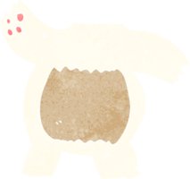 desenho animado polar Urso corpo misturar e Combine ou adicionar próprio fotos png