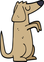 cartoon doodle dog png