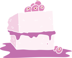 mano disegnato strambo cartone animato torta png