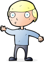 Cartoon winkender Mann png