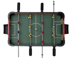 Table football game isolated on white background photo