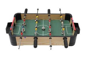 Table football game isolated on white background photo