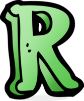 cartoon letter R png