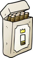 Cartoon-Doodle-Packung Zigaretten png