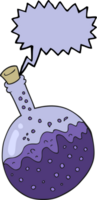 hand drawn speech bubble cartoon chemicals png