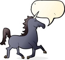 cartoon unicorn with speech bubble png