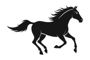 A Running Horse Silhouette vector