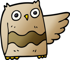 dessin animé doodle mignon hibou png