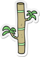 sticker of a cartoon bamboo png