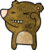 angry bear cartoon png