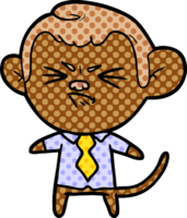 cartoon annoyed monkey png