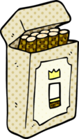 cartoon doodle pack of cigarettes png