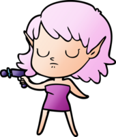 cartoon elf girl png