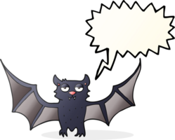 hand drawn speech bubble cartoon halloween bat png