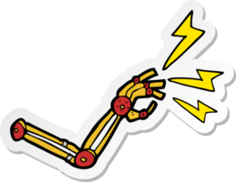 sticker of a cartoon robot arm png