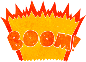 explosion de bande dessinée de dessin animé png