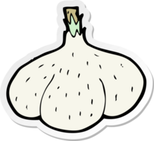 sticker of a cartoon garlic png