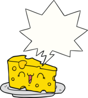 cute cartoon cheese with speech bubble png