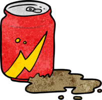 dessin animé canette de soda png